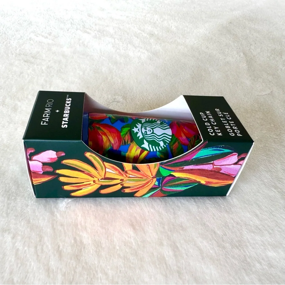 ✨HP✨ FARM Rio x Starbucks Cold Cup Key Chain Set